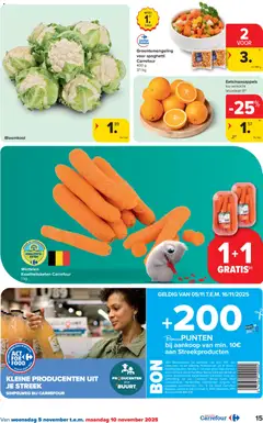 Carrefour - Hypermarkten Promoties  - Voorbeeld van een folder van Carrefour, geldig van 05.11.2025 | Pagina: 15 | Producten: Bloemkool, Wortelen