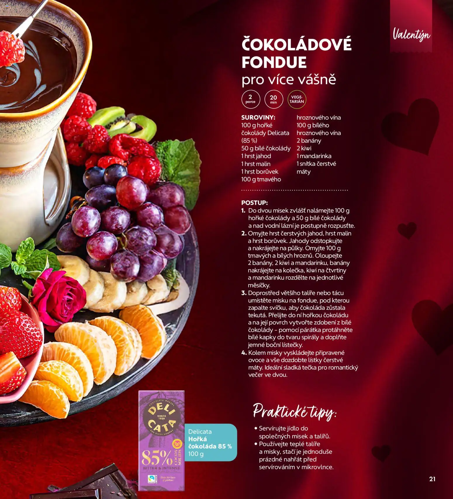 Albert magazín od 01.02.2026 | Strana: 21 | Produkty: Talíře, Ovoce, Banány, Fondue