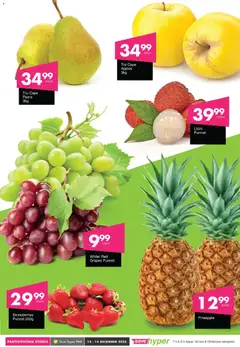 Save specials catalogue – valid from 12.12.2025 | Page: 6 | Products: Pears, Apples, Pineapple, Strawberries