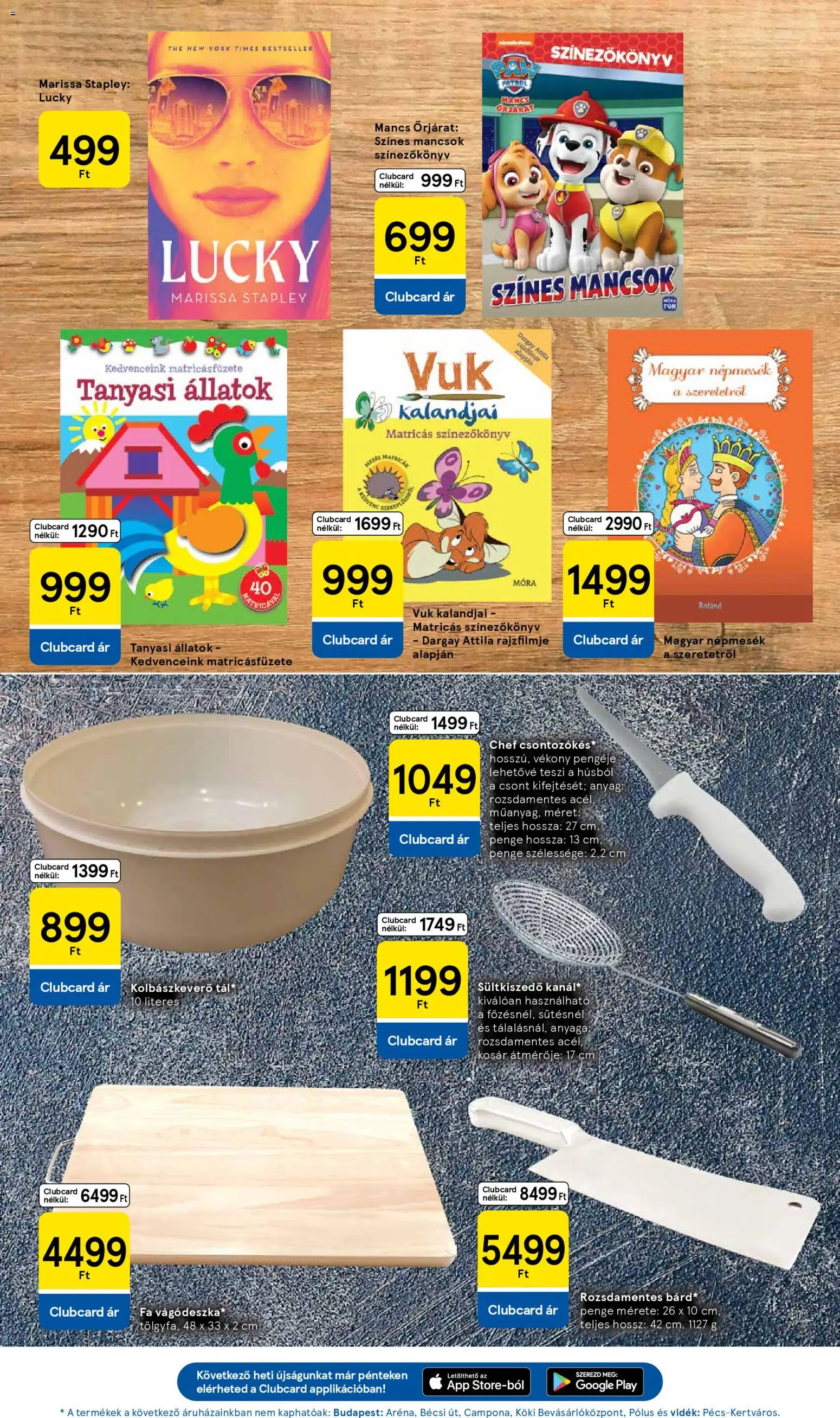 Tesco akciós ujság - amely érvényes a következő dátumtól: 08.01.2026 | Oldal: 29 | Termékek: Vágódeszka