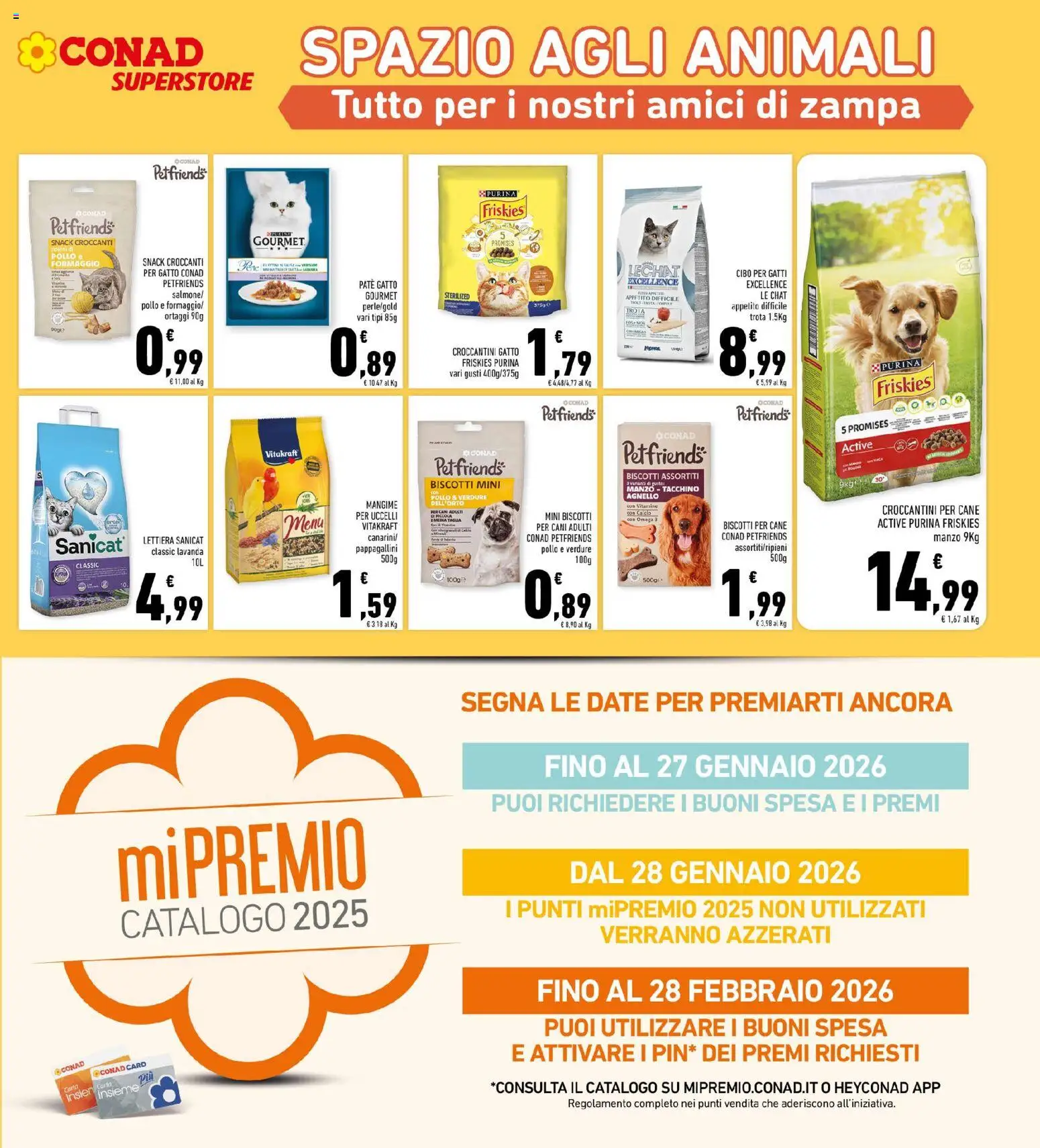 Volantino Conad del 02.01.2026 | Pagina: 23 | Prodotti: Pollo, Biscotti, Tacchino, Ortaggi