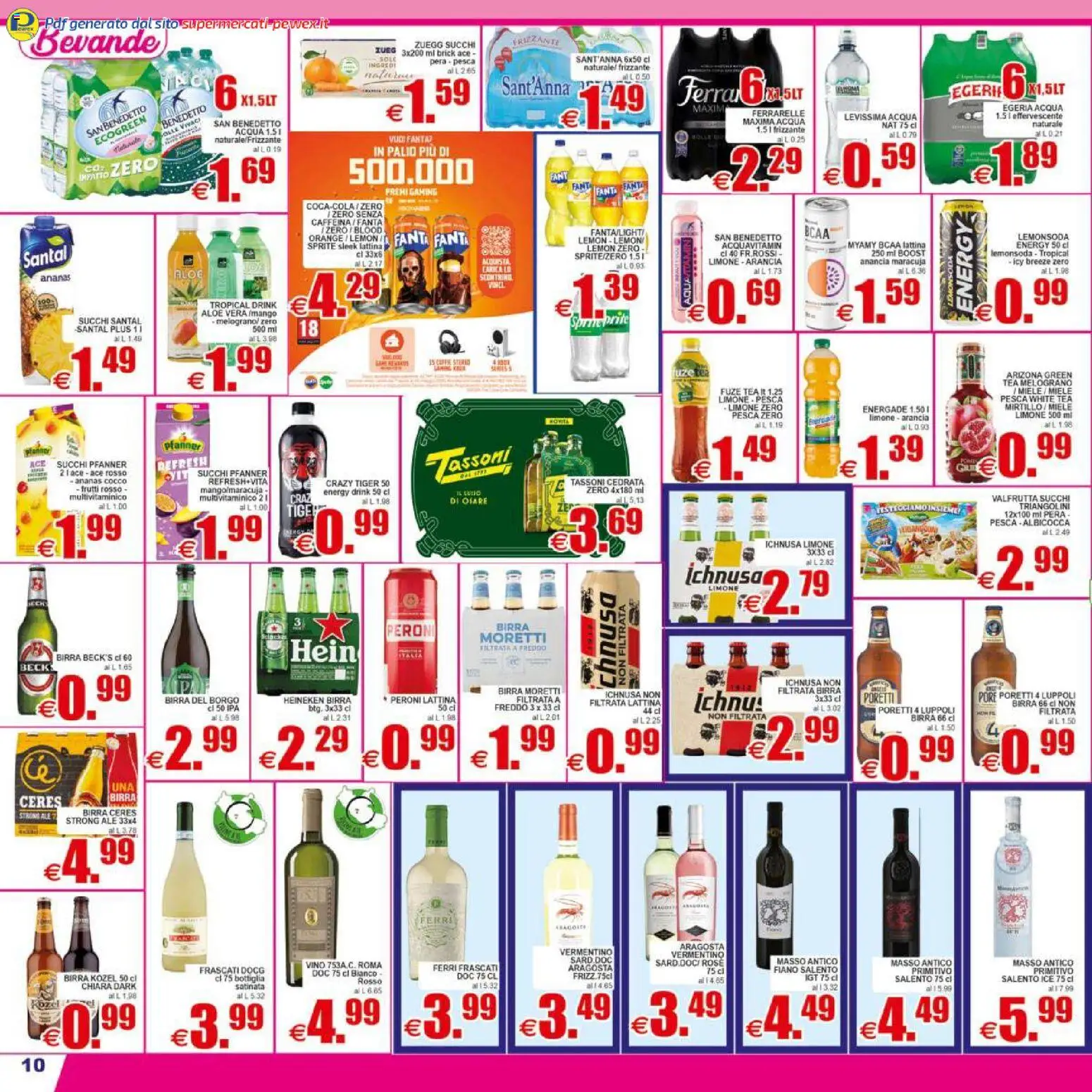 Volantino Pewex del 17.04.2026 | Pagina: 10 | Prodotti: Pesca, Ananas, Cocco, Aloe vera