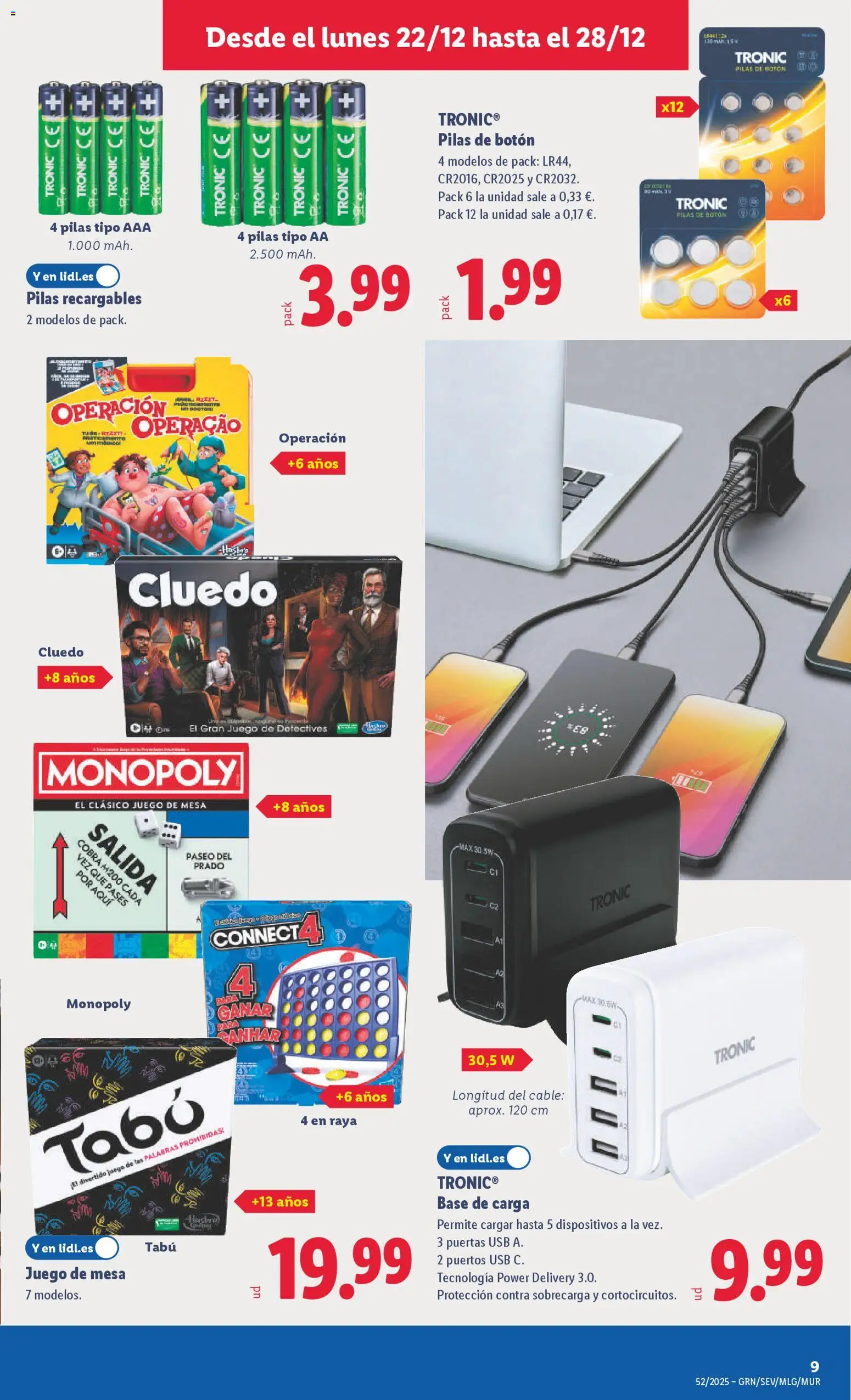 Lidl folleto de bazar │ válido desde el 22.12.2025 | Página: 17 | Productos: Cable, USB, Mesa