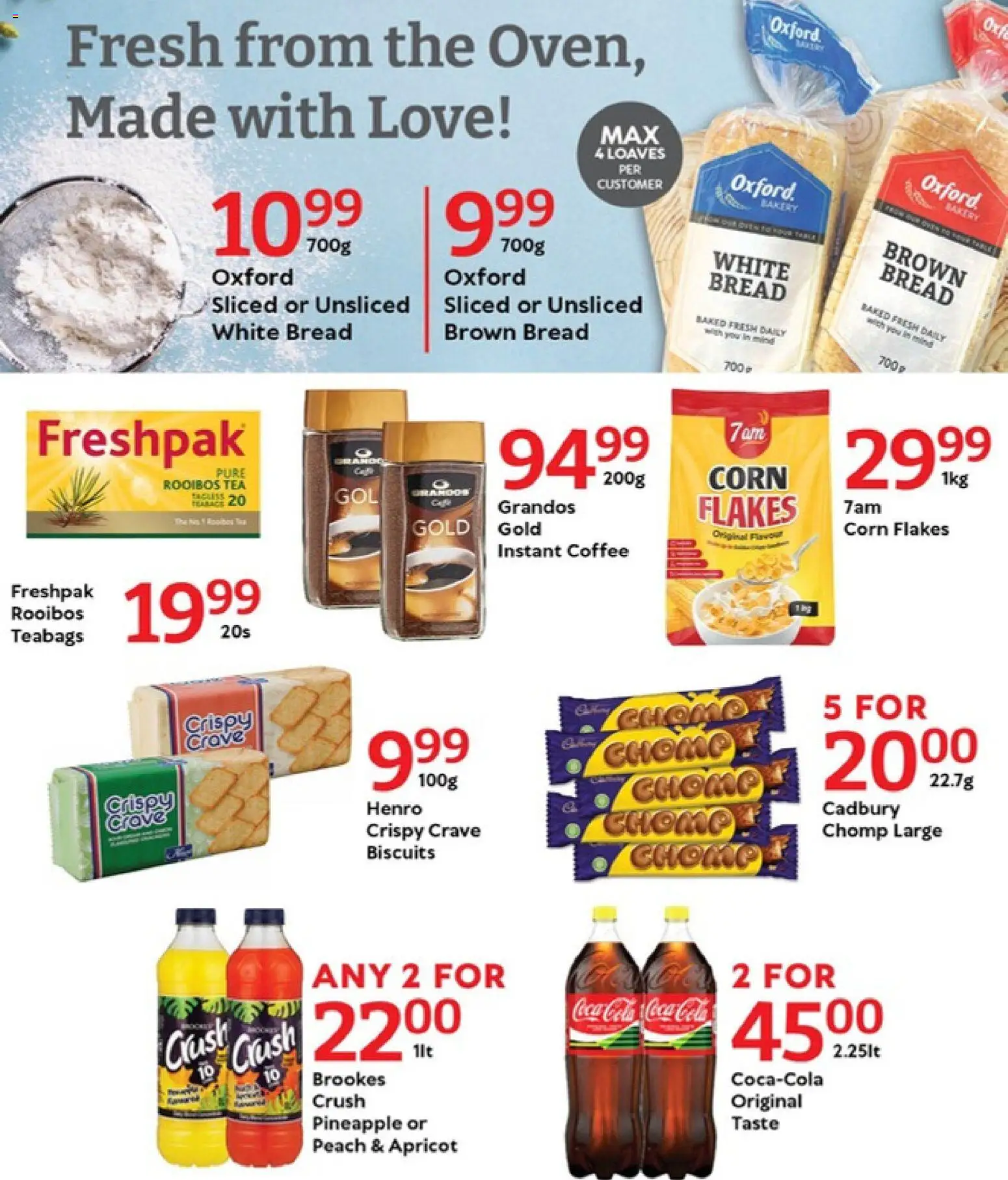 New Oxford Freshmarket catalogue – valid from 07.04.2026 | Page: 7 | Products: Corn, Biscuits, Pineapple, Flakes