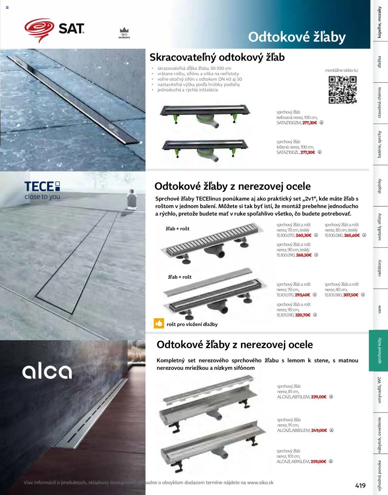 Nové Siko akcie – leták je platný od 01.08.2024 | Strana: 525 | Produkty: Osvetlenie, Dlažba, Radiátory, Rošt