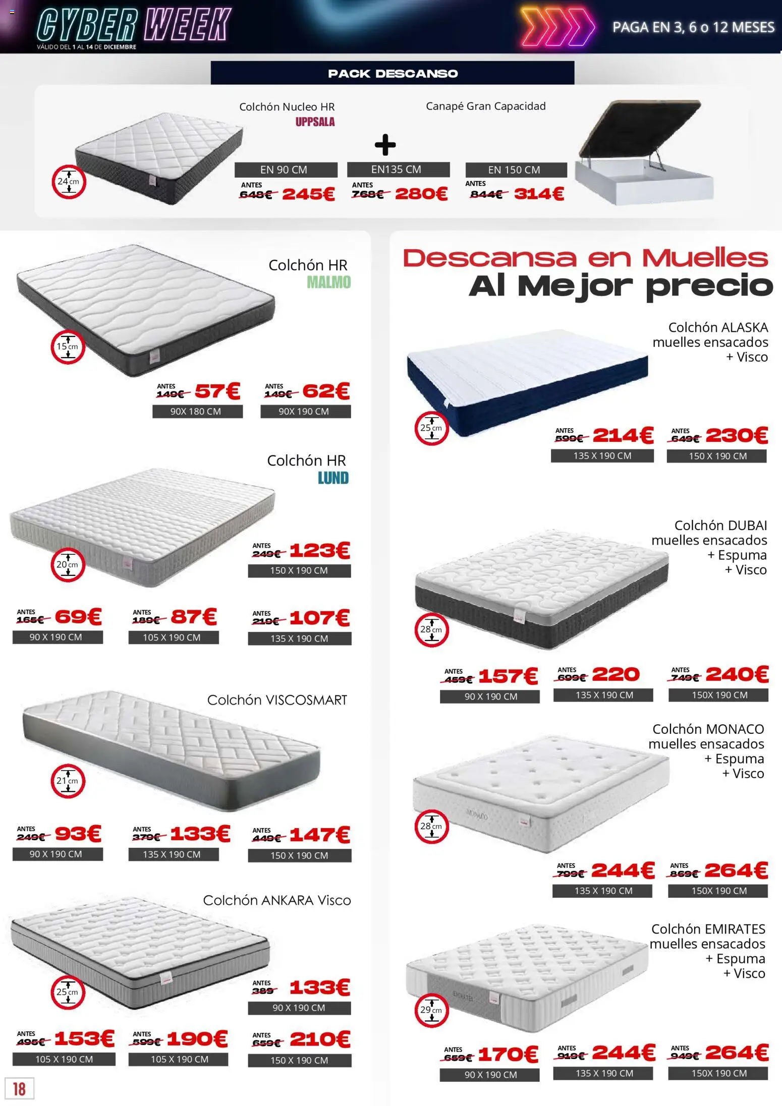 Atrapa Muebles - folleto │ válido desde el 01.12.2025 | Página: 18 | Productos: Colchon