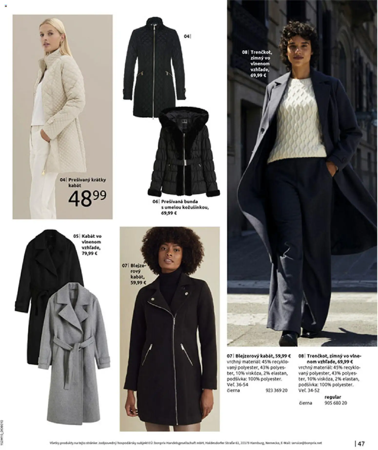 Nové Bonprix akcie – leták je platný od 24.11.2025 | Strana: 49 | Produkty: Víno, Bunda, Kabát