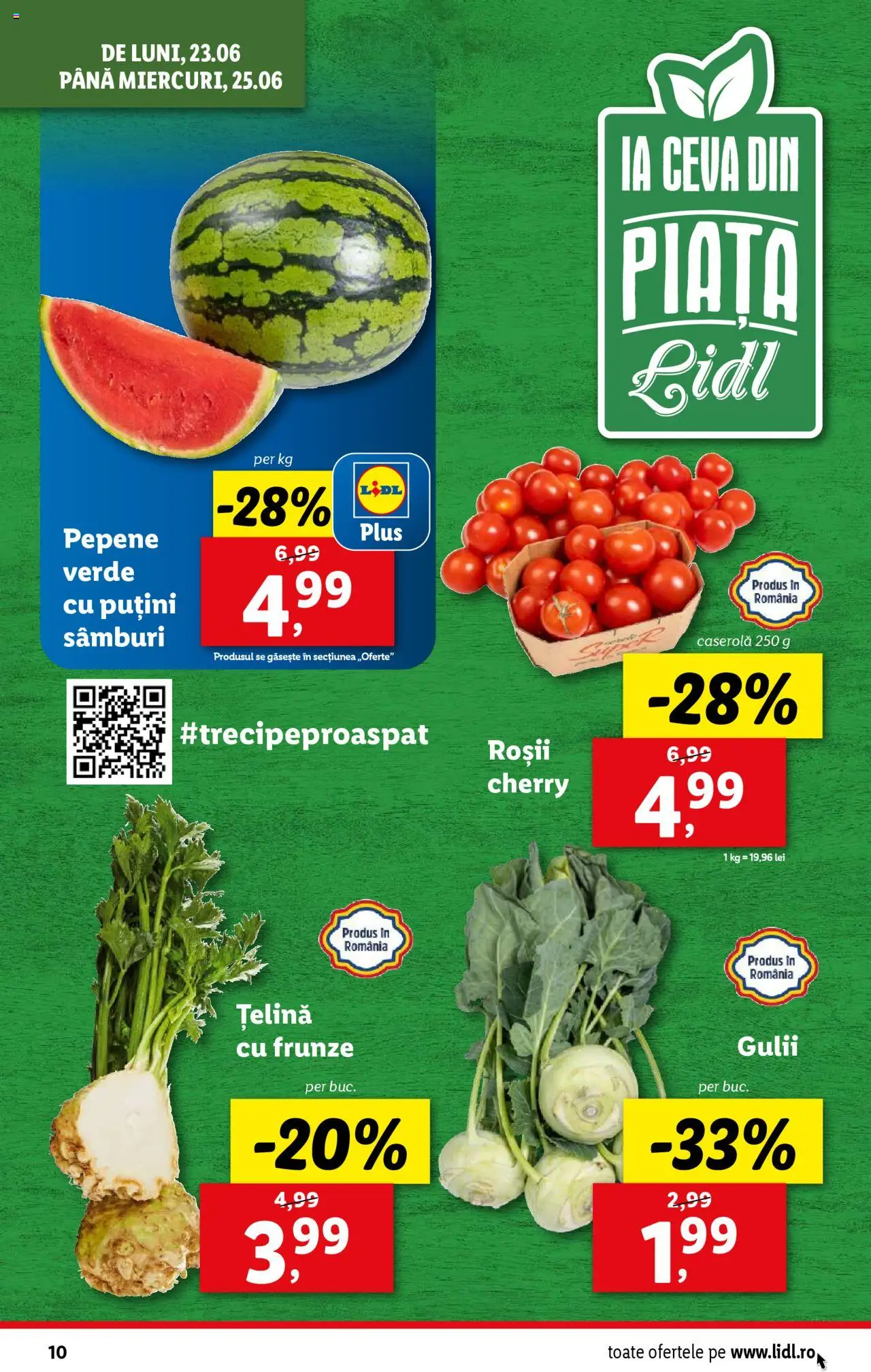 Catalog Lidl – valabil de la 23.06.2025 | Pagină: 10 | Produse: Țelină, Roșii