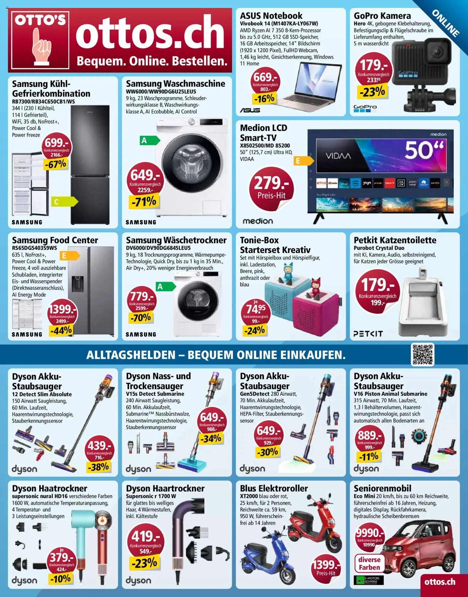 Otto's Aktionen – gültig ab 19.11.2025 | Seite: 17 | Produkte: Haartrockner, Notebook, Waschmaschine, Staubsauger