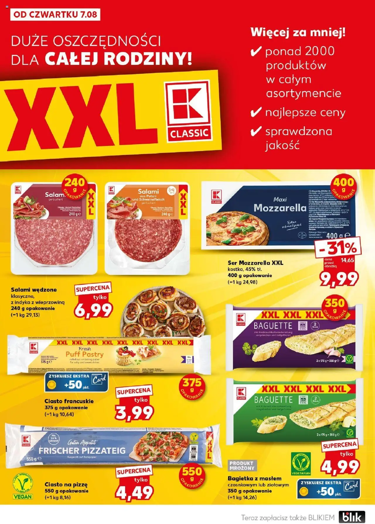 Kaufland gazetka - Super Sobota od 09.08.2025 | Strona: 18 | Produkty: Ciasto francuskie, Mleka, Bagietka, Ciasto na pizze