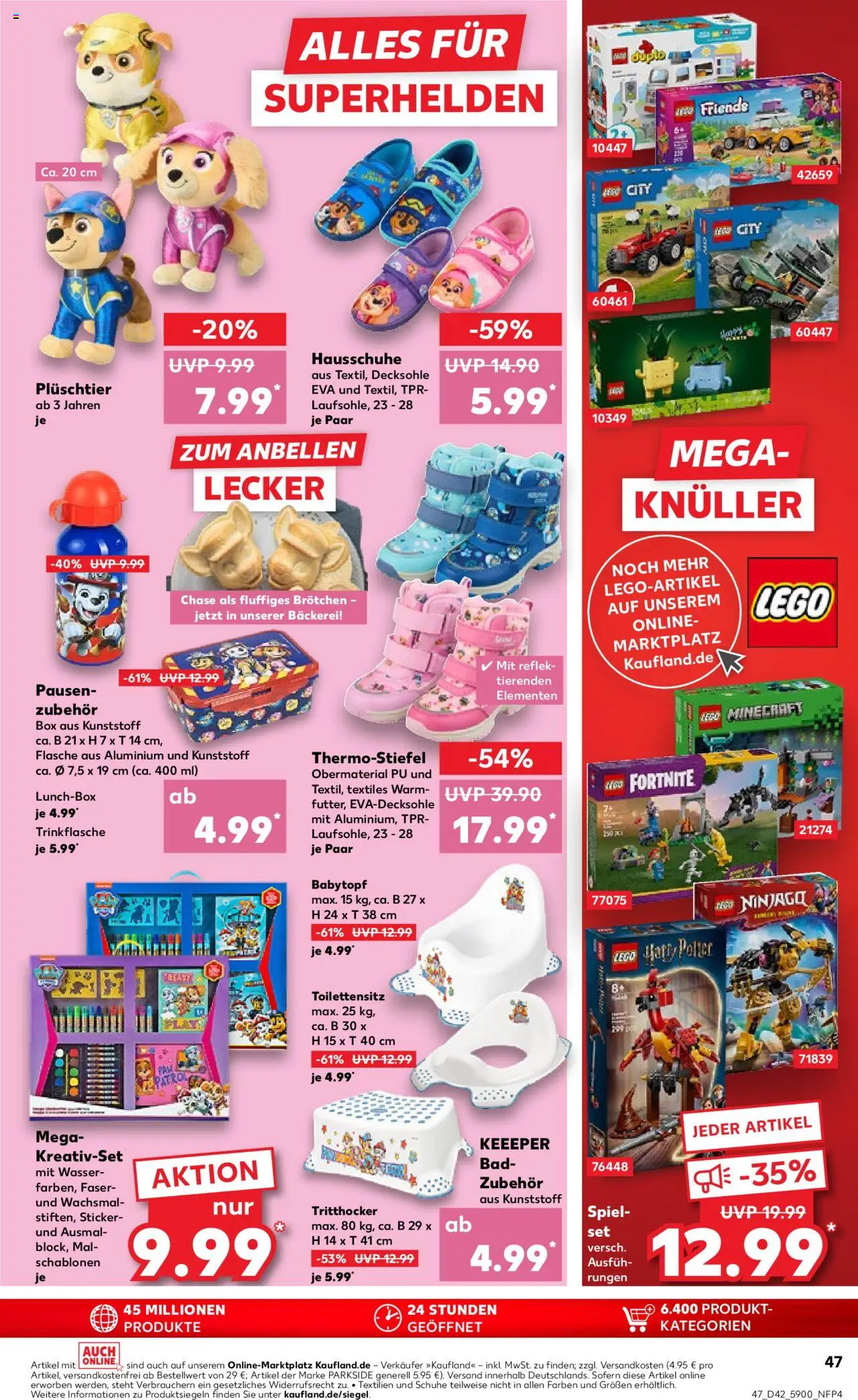Kaufland prospekt Frankfurt (Oder)	 – gültig ab 16.10.2025 | Seite: 47 | Produkte: Spiel, Box, Wasser, Hausschuhe