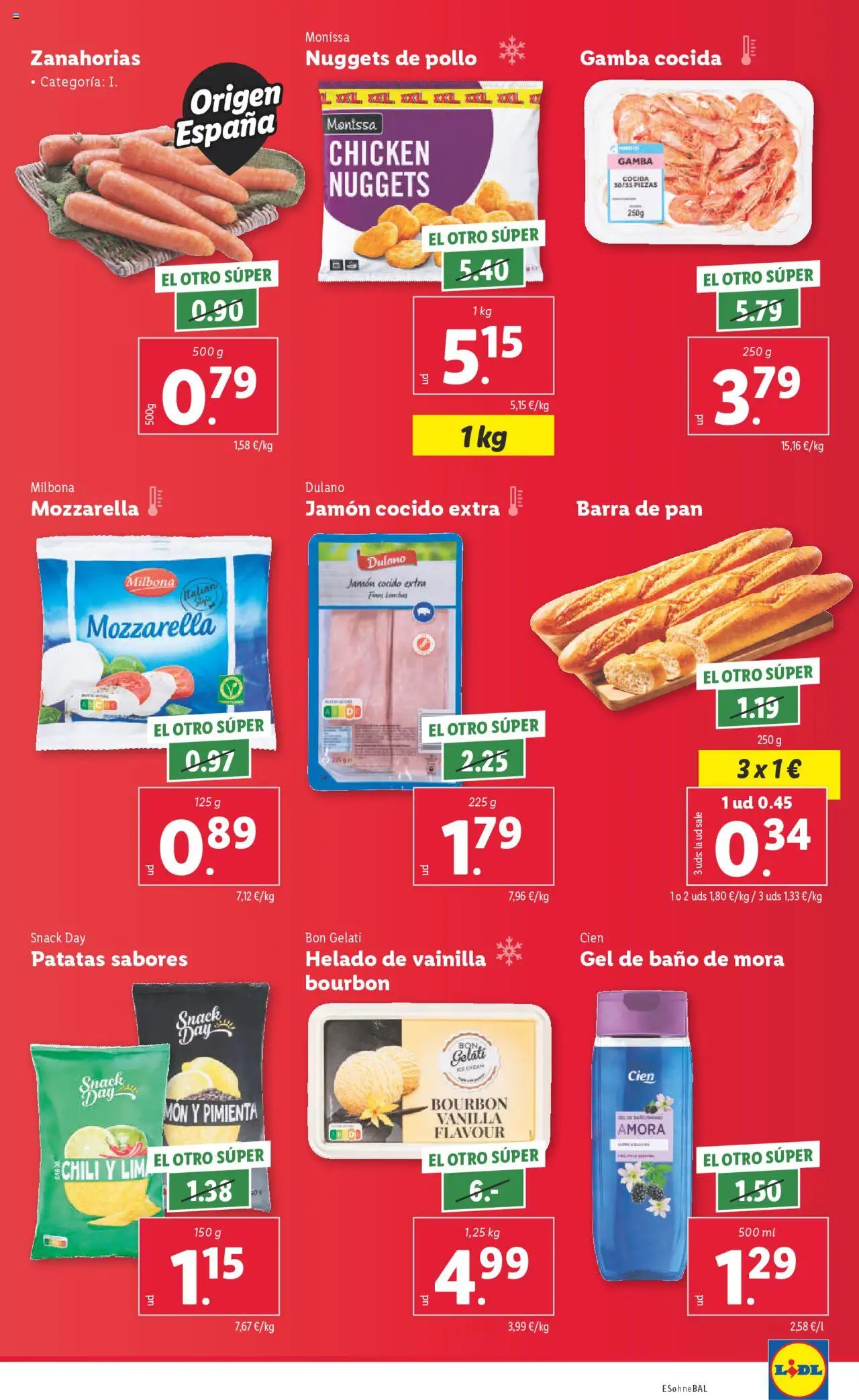 Lidl catálogo MAD │ válido desde el 16.06.2025 | Página: 3 | Productos: Lima, Helado, Baño, Gamba