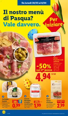 Anteprima del volantino Deluxe Prosciutto crudo nazionale, Stagionato 24 mesi, 90 g confezione valido a partire dal 30.03.2026 | Pagina: 6
