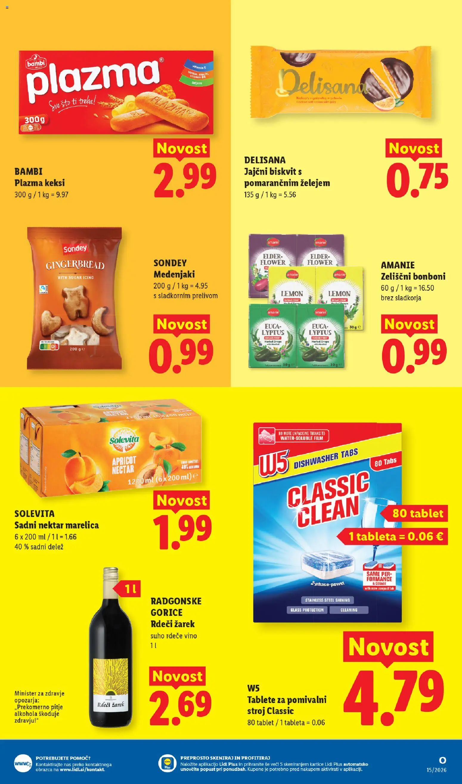 Novi Lidl katalog ponudbe – veljaven od 09.04.2026 | Stran: 17 | Izdelki: Keksi, Bonboni, Vino