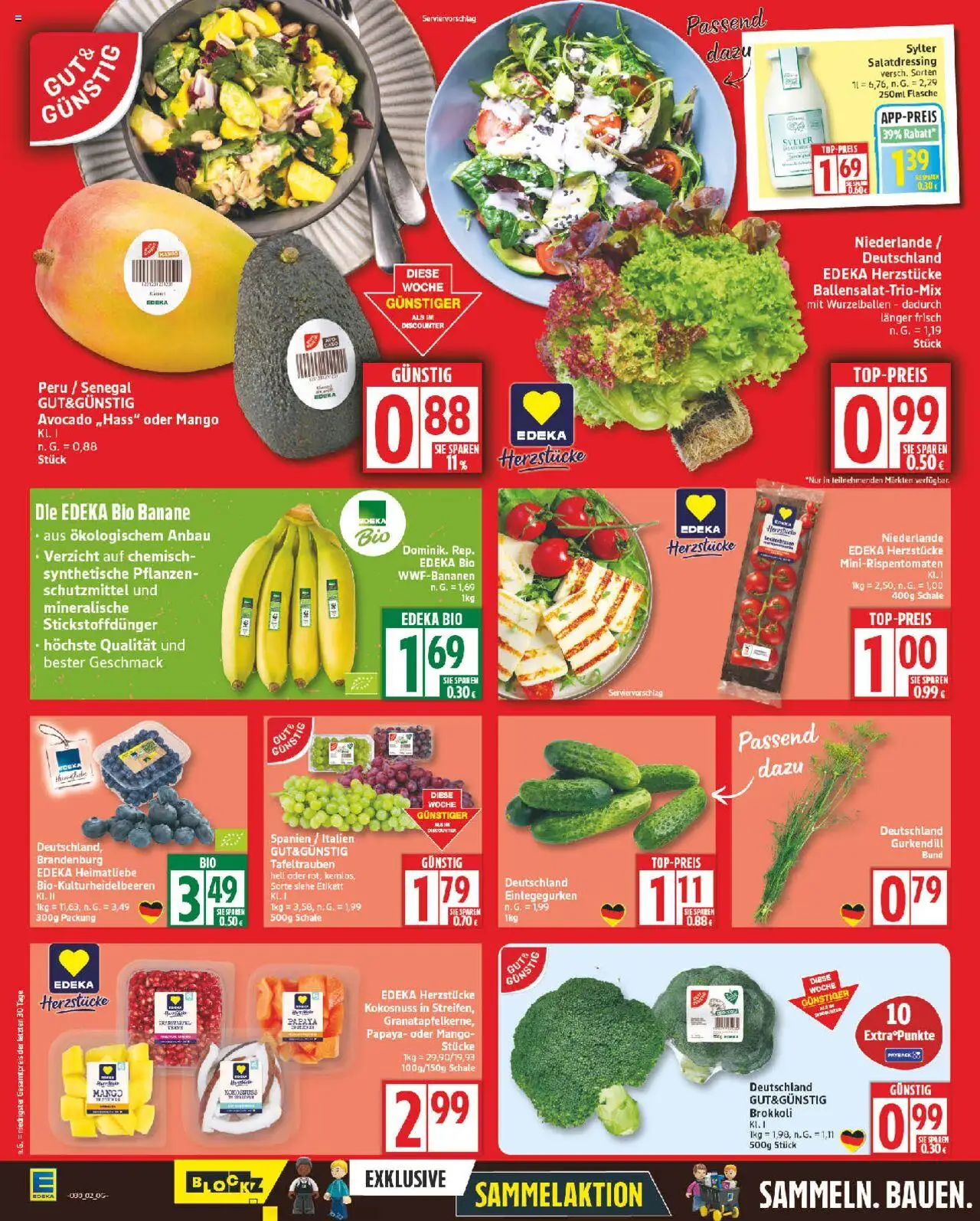 Edeka Prospekt 	 - gültig ab dem 21.07.2025 | Seite: 2 | Produkte: Avocado, Brokkoli, Mango, Dill