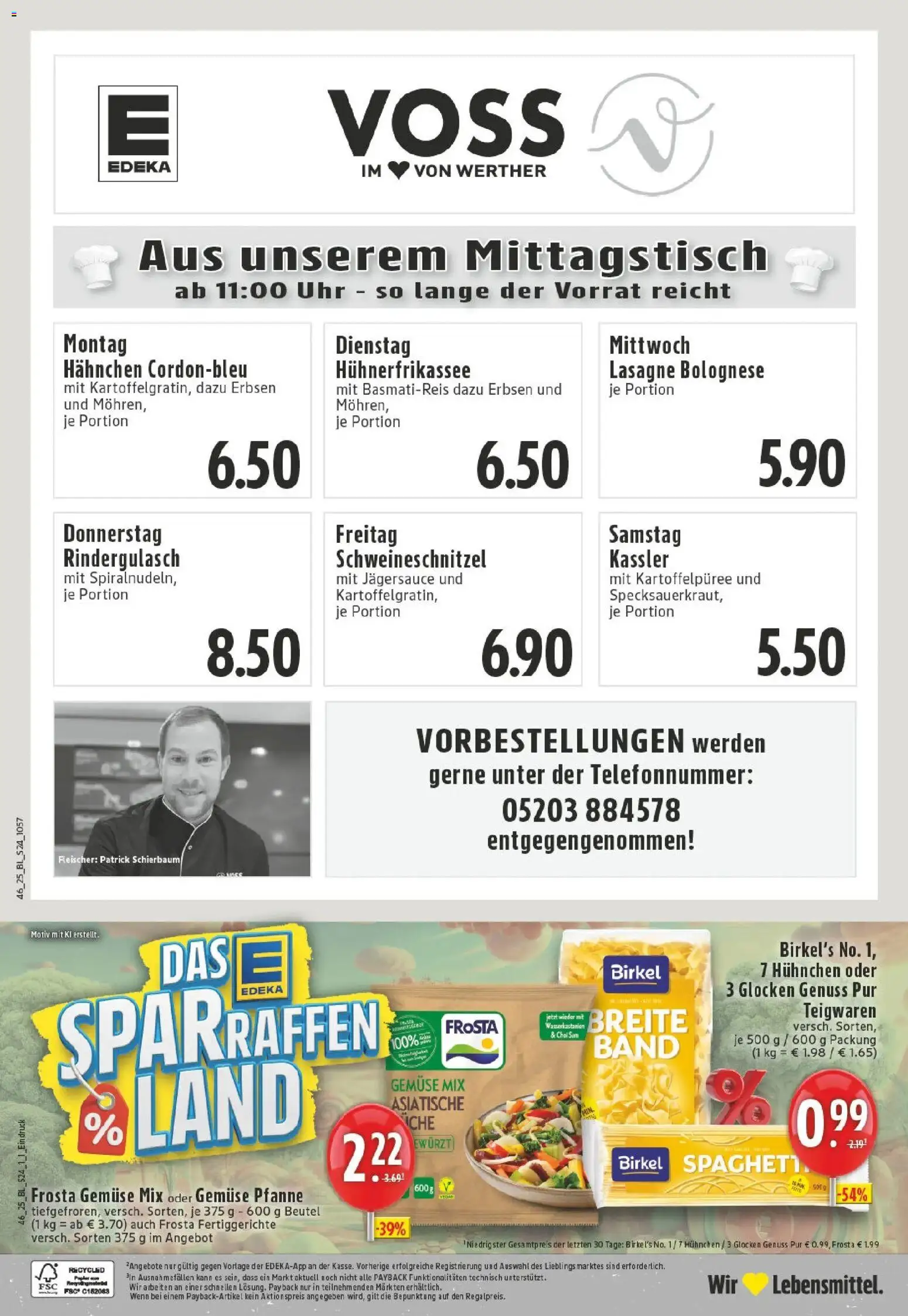 Edeka prospekt Werther	 – gültig ab 10.11.2025 | Seite: 24 | Produkte: Rindergulasch, Basmatireis, Erbsen, Uhr