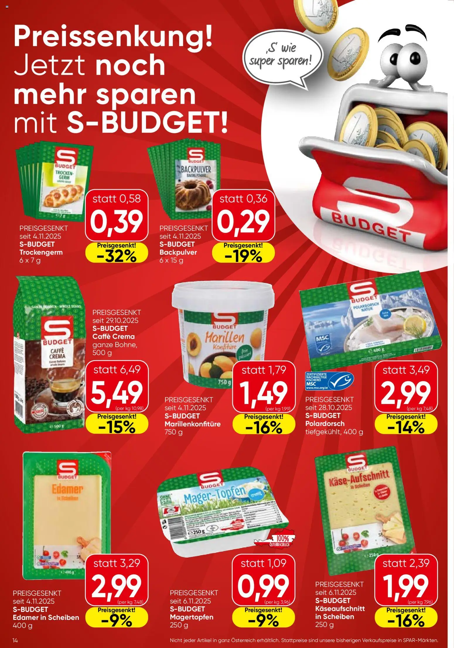 Spar Flugblatt - Kärnten gültig ab 27.11.2025 | Seite: 14