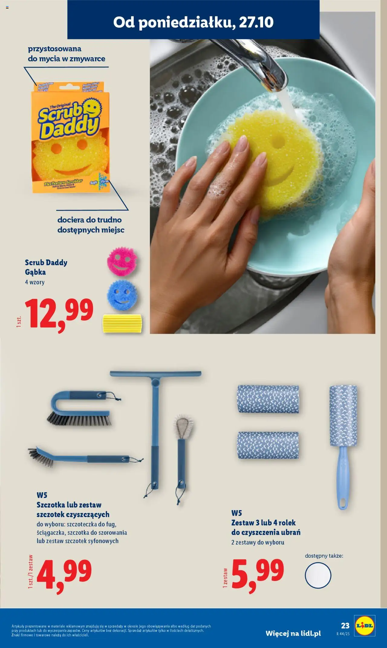 Lidl Katalog od 27.10.2025 | Strona: 27 | Produkty: Szczotka, Gąbka
