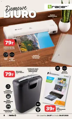 Netto gazetka - Non Food od 24.07.2025 | Strona: 8 | Produkty: Laminator, Niszczarka