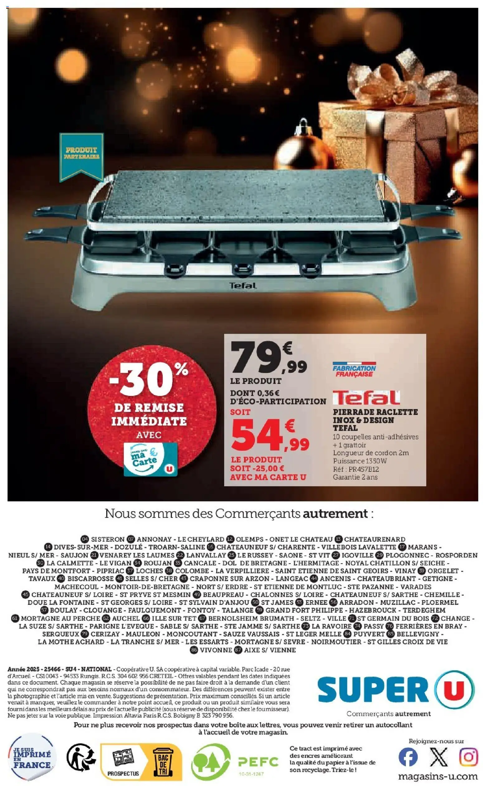 {H1} | Page: 28 | Produits: Raclette, Tefal