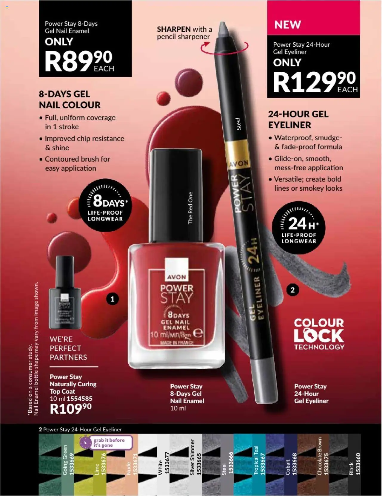 AVON Catalogue  │ valid from 01.08.2025 | Page: 23 | Products: Coat, Pencil sharpener, Brush, Lime