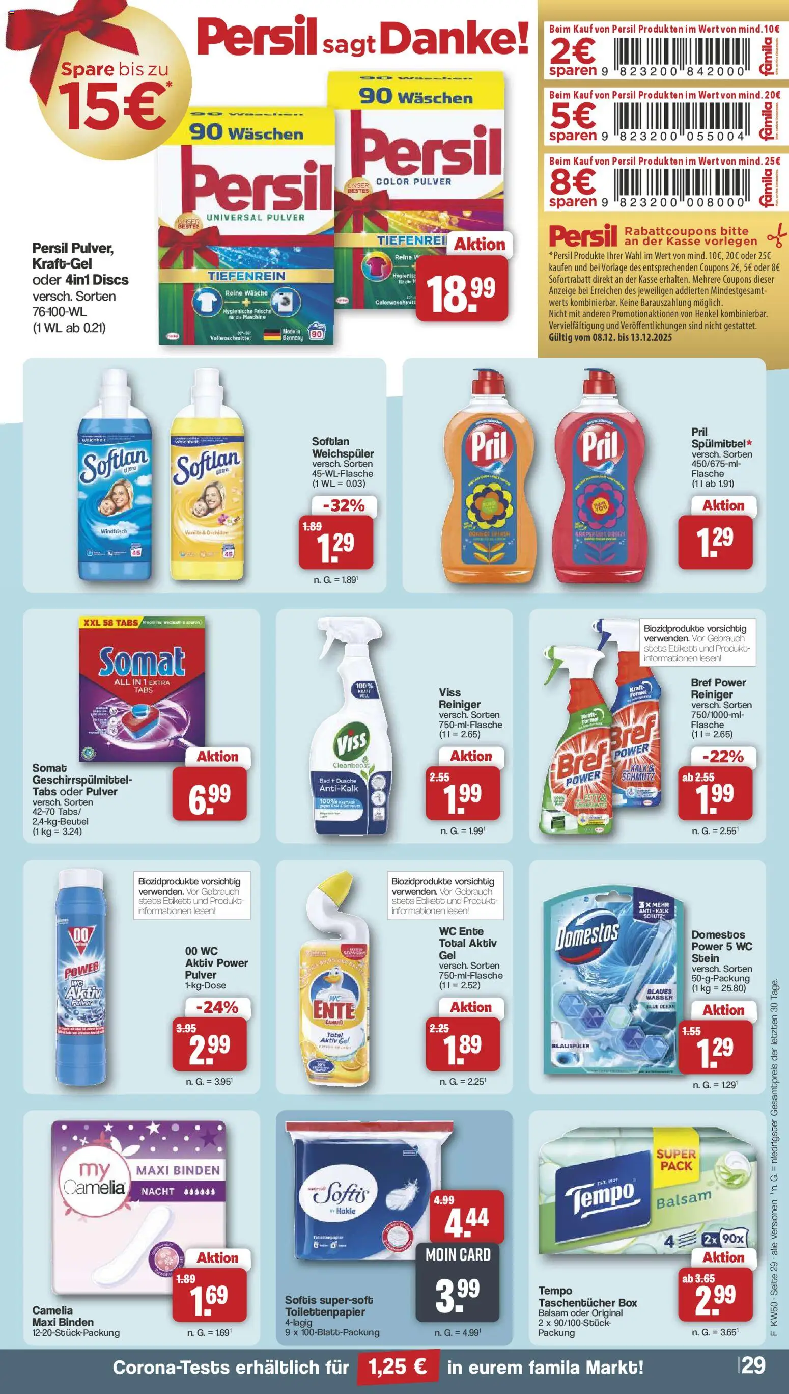 Famila Nordwest Prospekt 	 – gültig ab 08.12.2025 | Seite: 31 | Produkte: Box, Bad, Wasser, Tempo