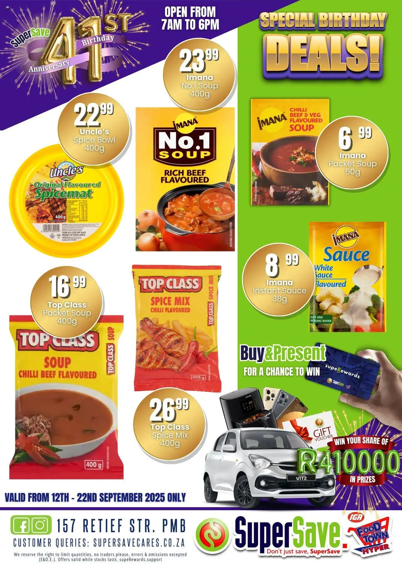 New Super Save catalogue – valid from 16.09.2025 | Page: 10 | Products: Bowl, Water, Sauce, Chilli