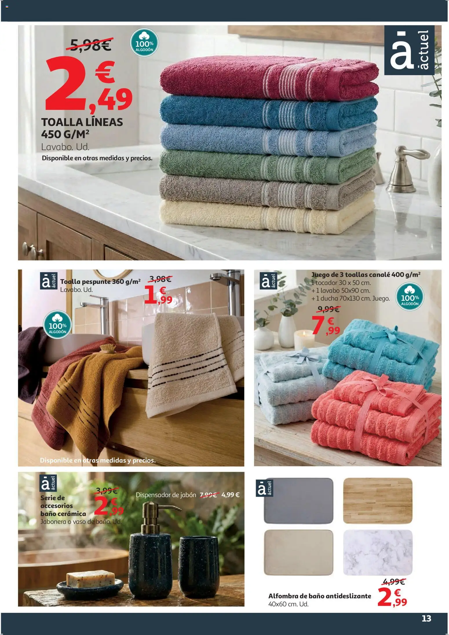 Alcampo - HP Blanco │ válido desde el 09.01.2026 | Página: 13 | Productos: Jabón, Lavabo, Ducha, Alfombra