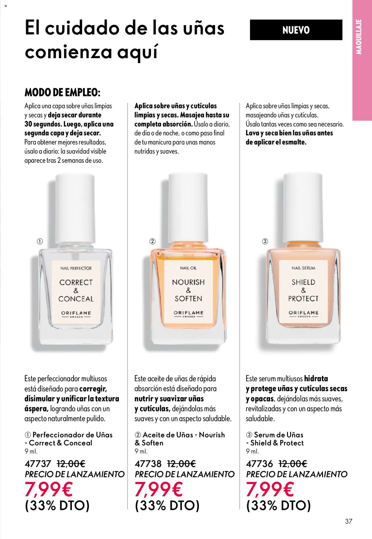 Oriflame - Catálogo Campaña 6 │ válido desde el 22.04.2026 | Página: 37 | Productos: Maquillaje, Sérum, Aceite