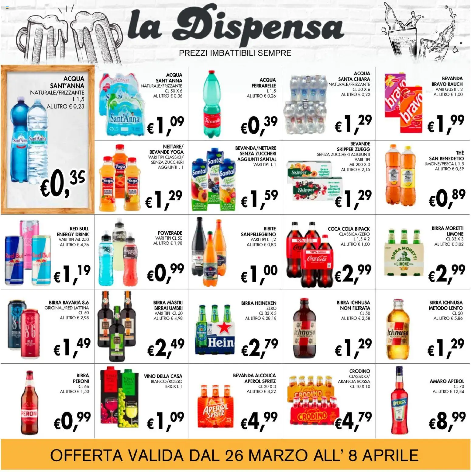 Volantino Coal del 26.03.2026 | Pagina: 20 | Prodotti: Vino, Arancia, Red Bull, Coca Cola