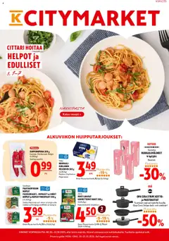 K-Citymarket-mainoslehti voimassa 20.10.2025 alkaen