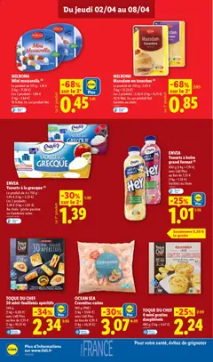 LIDL - Prévisualisation de ENVIA Yaourts à la grecque, Yaourts à la grecque 4 x 150 g, pêche-passion ou framboise-mûre valide à partir de 02.04.2026 | Page: 10