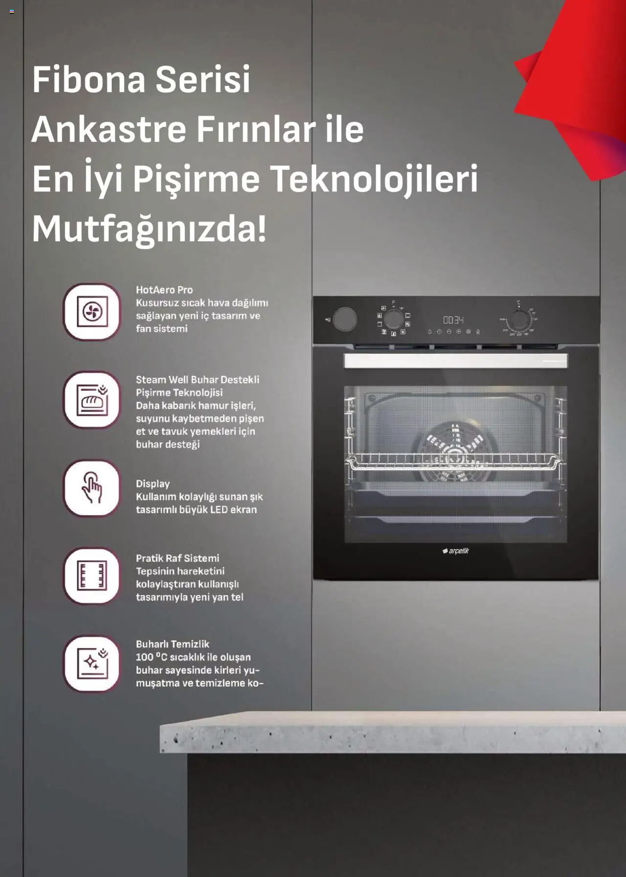 Arçelik Ankastre Kataloğu - 16.10.2025 tarihinden itibaren geçerlidir | Sayfa: 24 | Ürünler: Raf, Fan