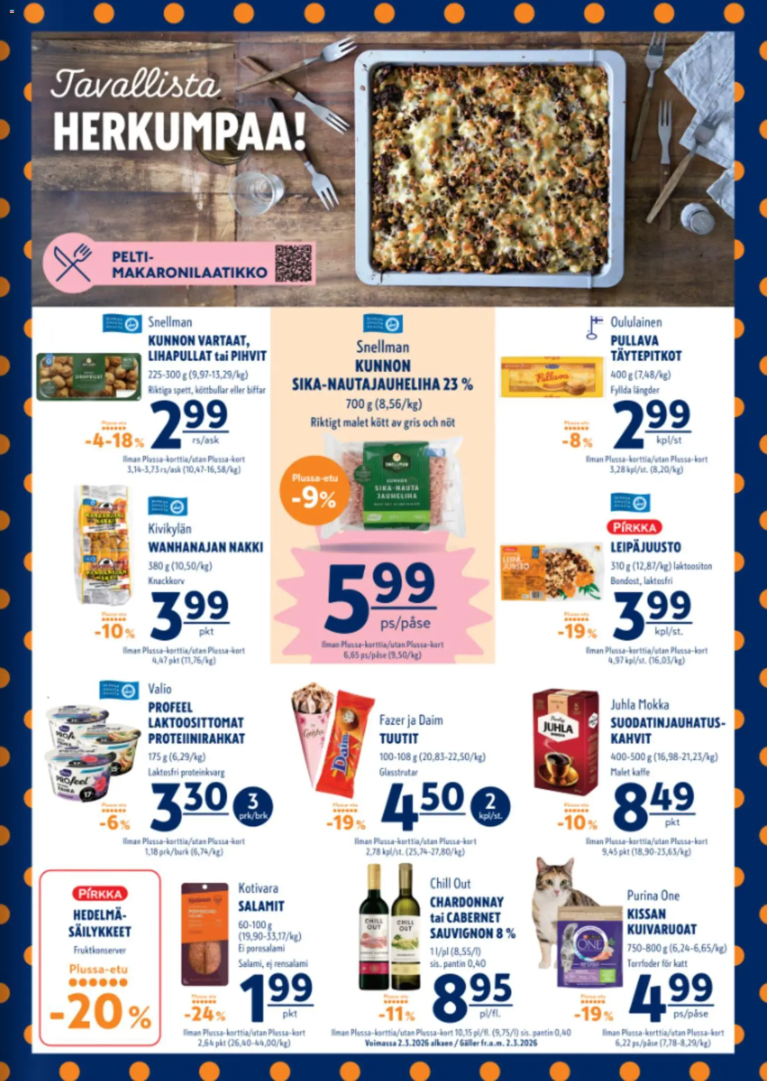 K-Supermarket tarjoukset – voimassa 19.03.2026 alkaen | Sivu: 3 | Tuotteet: Juhla Mokka, Leipä