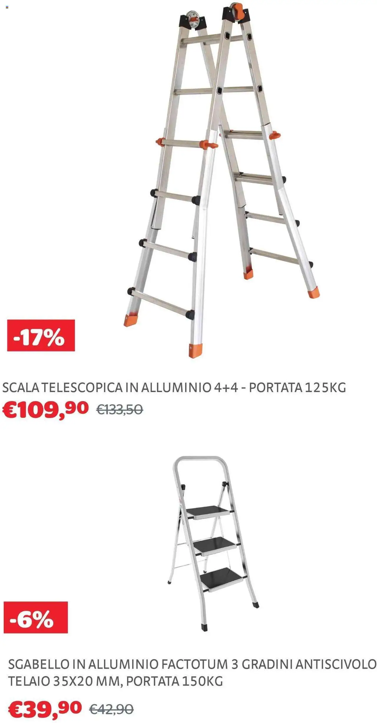 Volantino Brico Center del 30.07.2025 | Pagina: 9 | Prodotti: Sgabello, Scala, Alluminio
