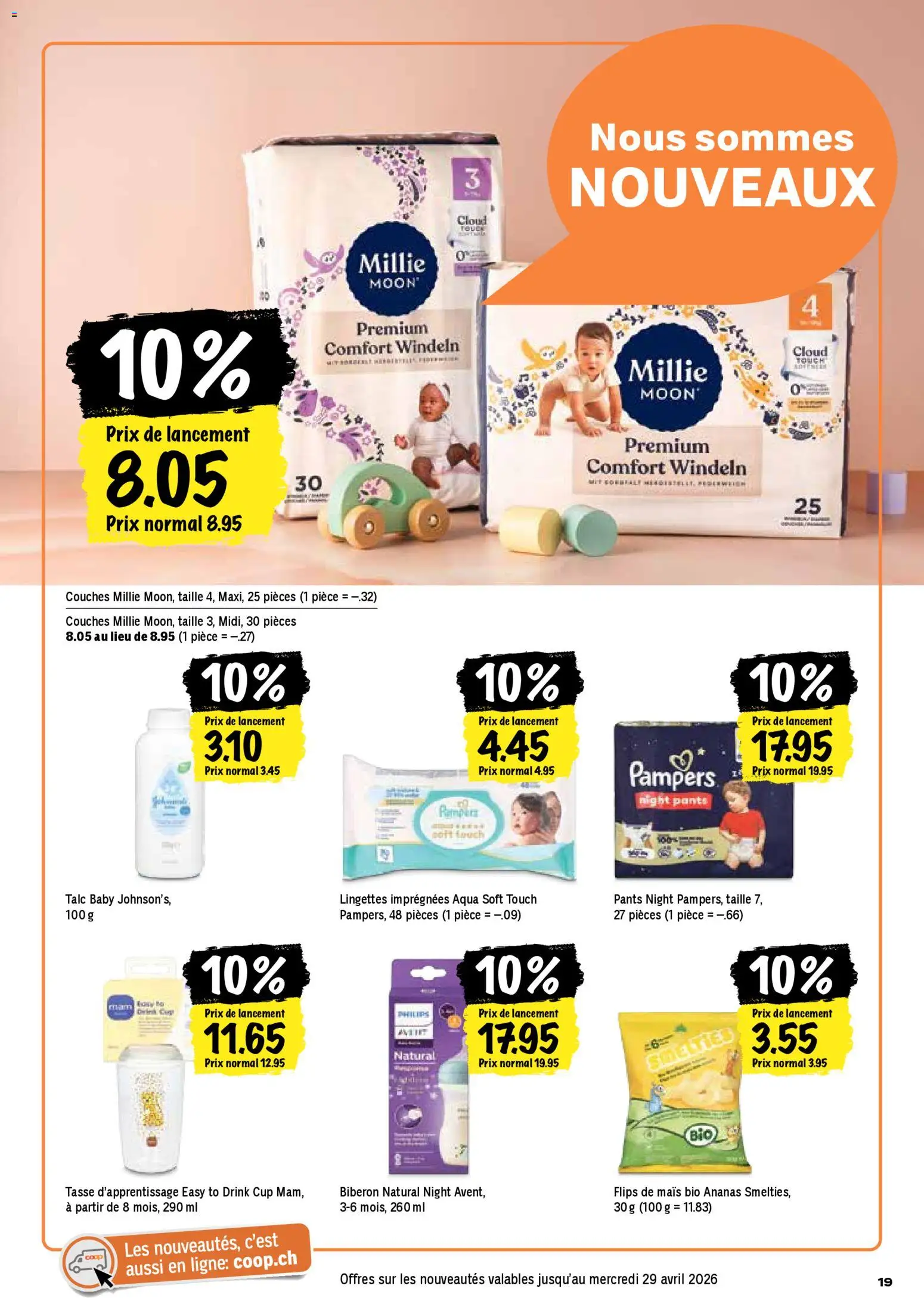 Coop aktionen FR – gültig ab 16.04.2026 | Seite: 19 | Produkte: Ananas, Pampers, Philips