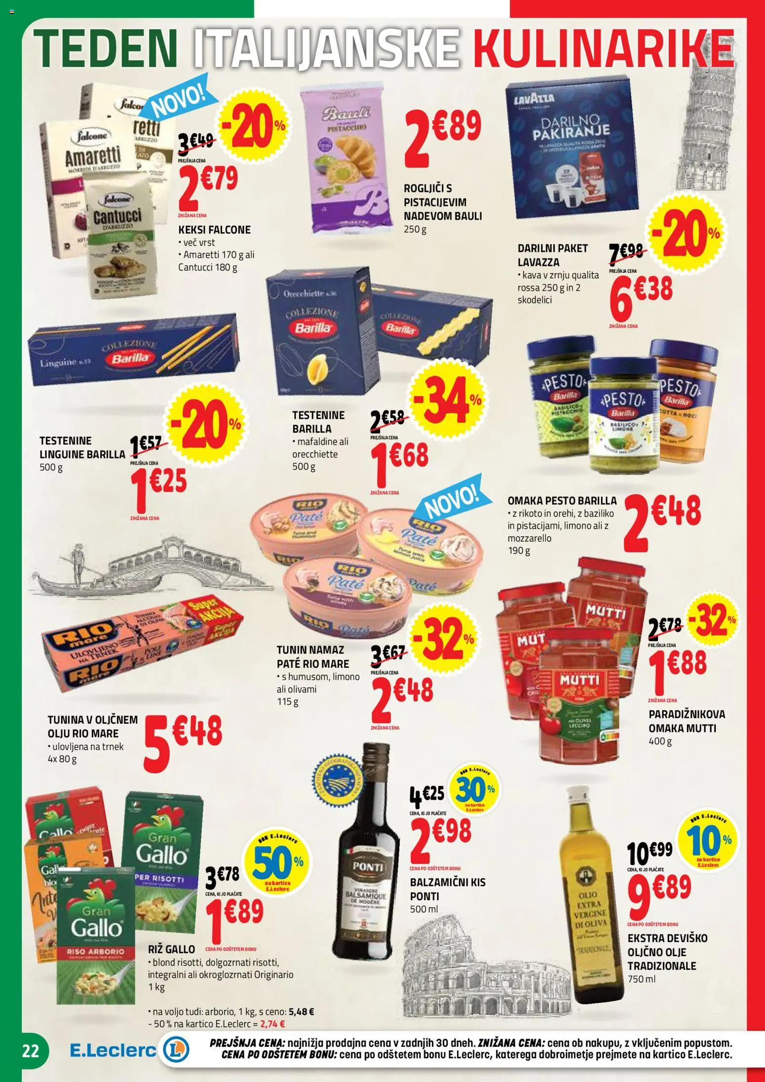 Novi E.leclerc katalog ponudbe – veljaven od 12.11.2025 | Stran: 22 | Izdelki: Kis, Kava, Riz, Omaka