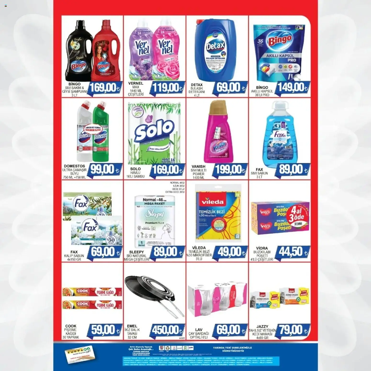 Furpa Katalog Muhteşem Fiyatlar - 23.01.2026 tarihinden itibaren geçerlidir | Sayfa: 6 | Ürünler: Bulaşık deterjanı, Balık, Giysi, Çay bardağı