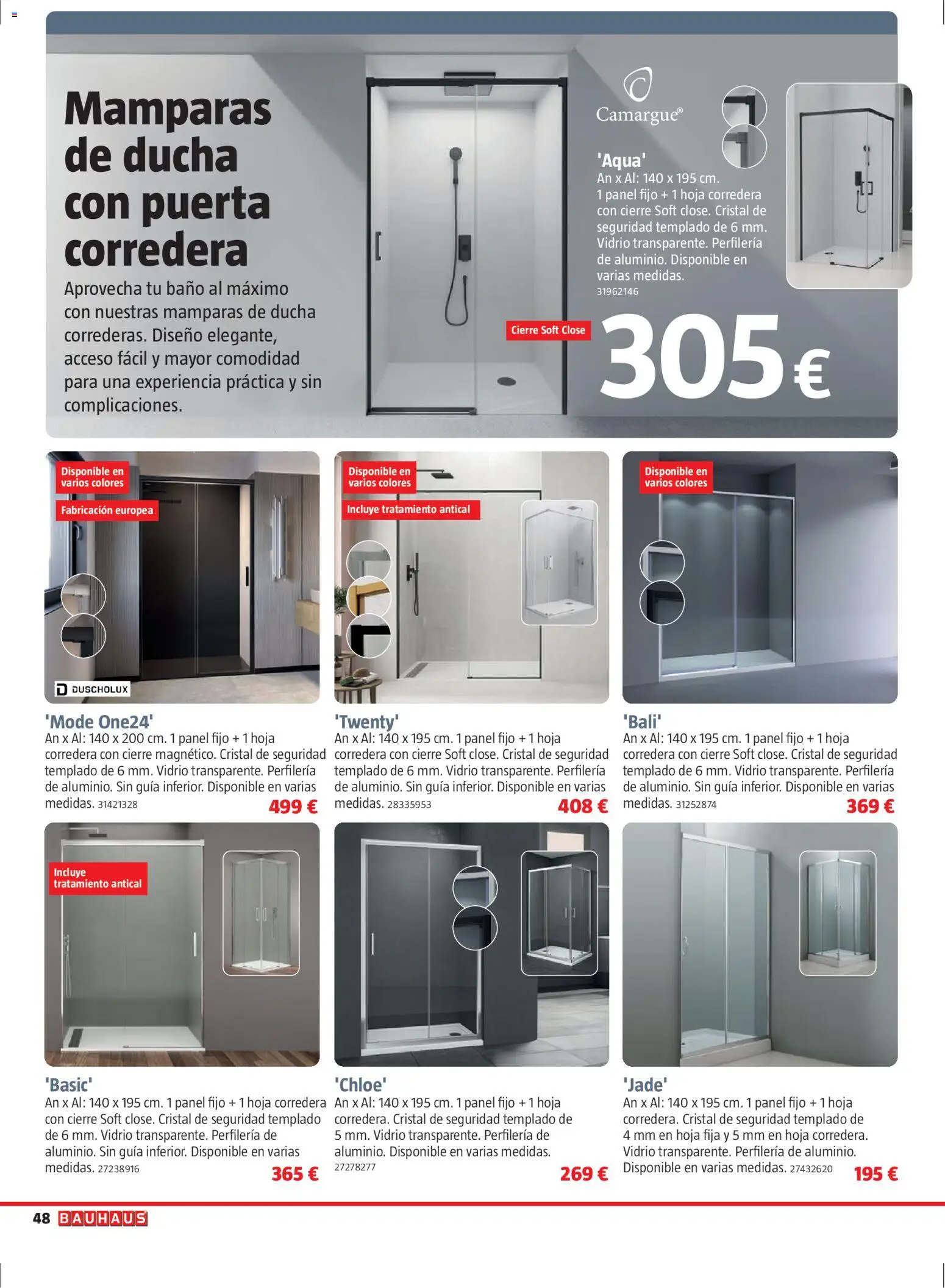 Bauhaus folleto Renueva │ válido desde el 02.03.2026 | Página: 48 | Productos: Baño, Ducha