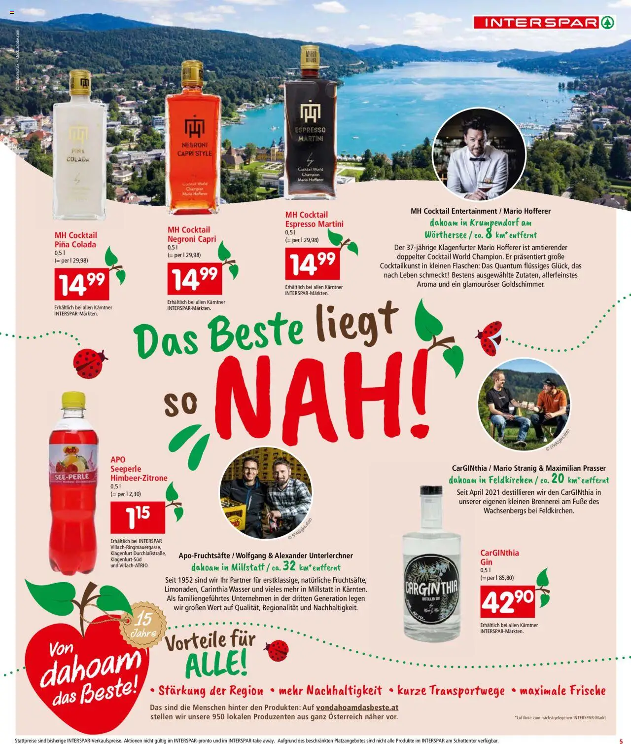Interspar Flugblatt - Kärnten gültig ab 07.08.2025 | Seite: 5 | Produkte: Wasser