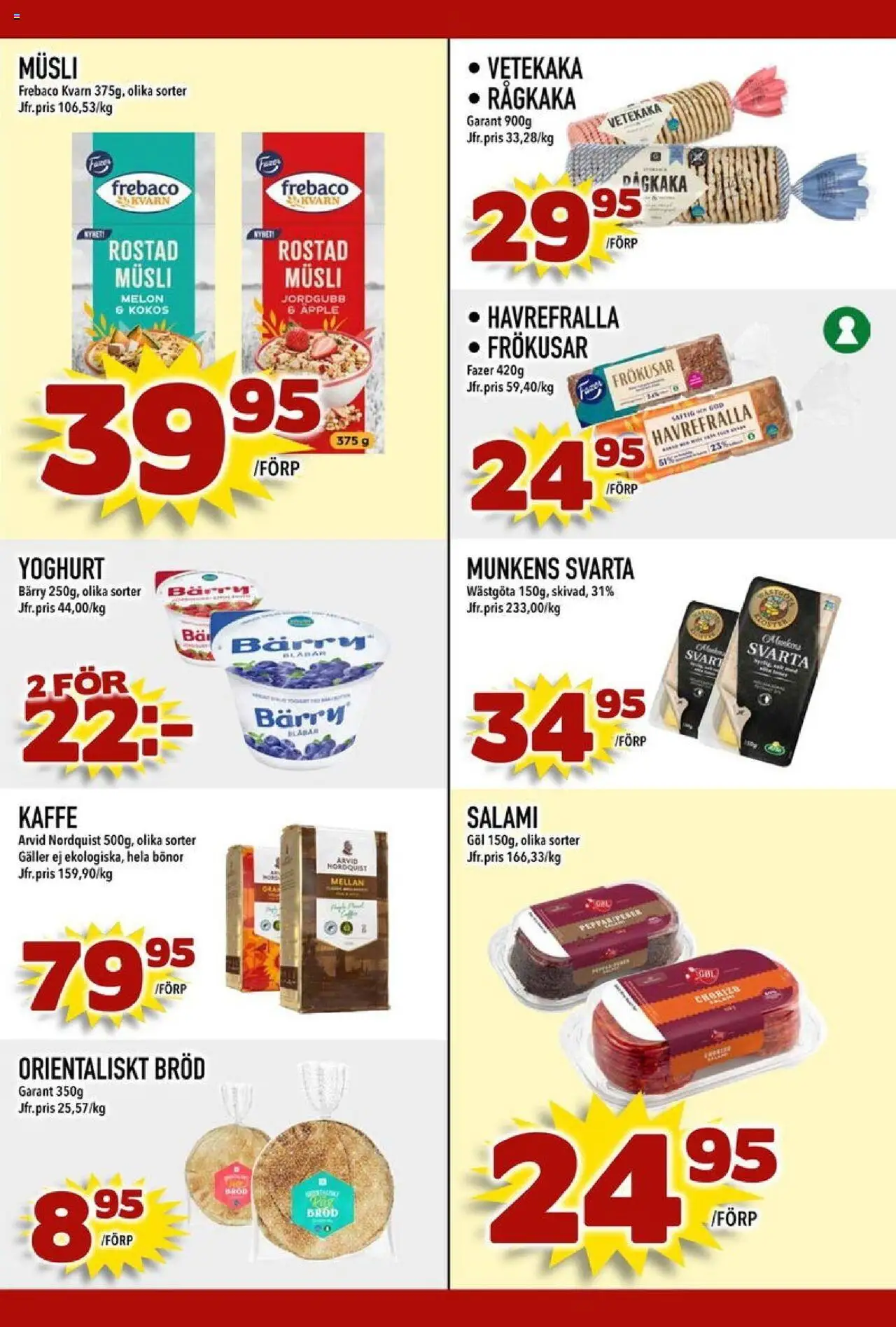 Din Mat reklamblad aktuell från 13.10.2025 | Sida: 4 | Produkter: Kaffe, Äpple, Blåbär, Bönor
