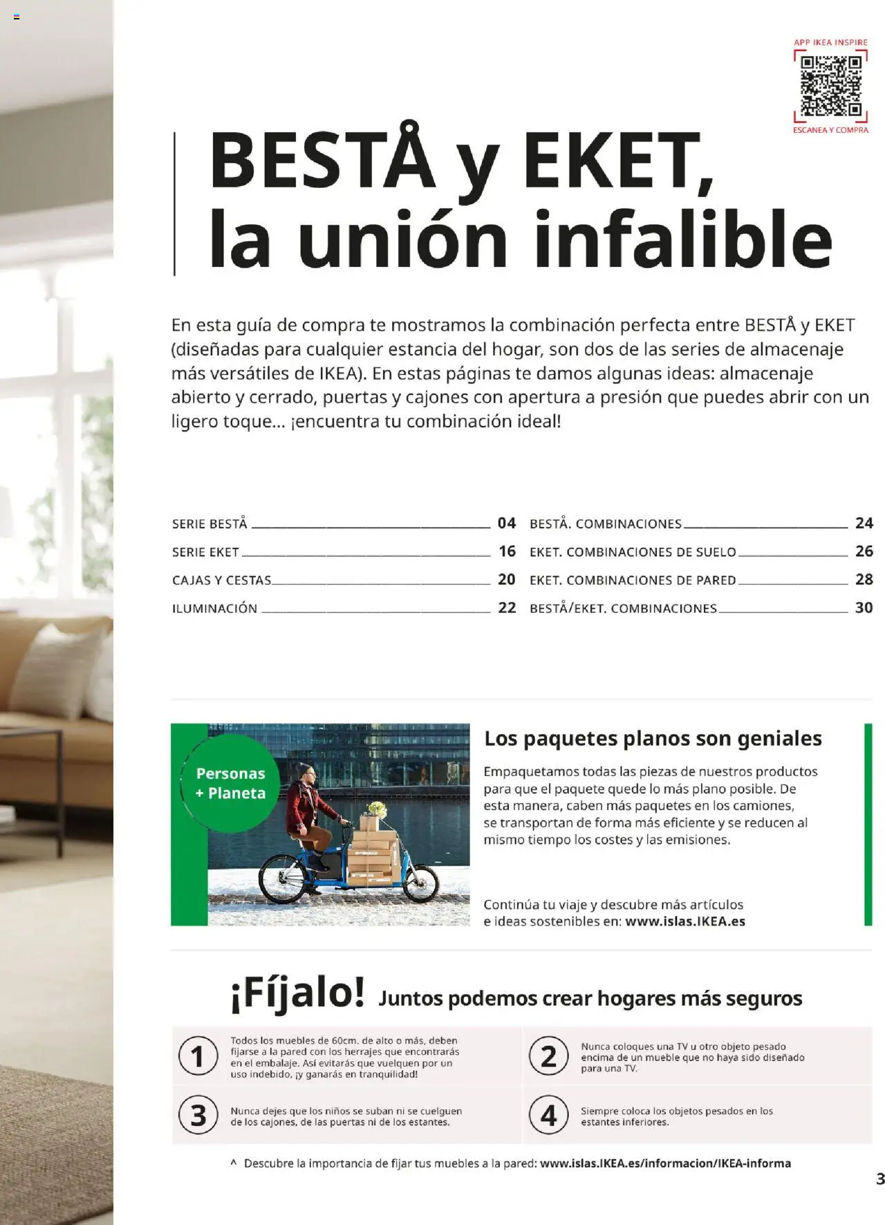 Catálogo IKEA Besta Eket │ válido desde el 04.02.2025 | Página: 3 | Productos: Té, Muebles, Almacenaje