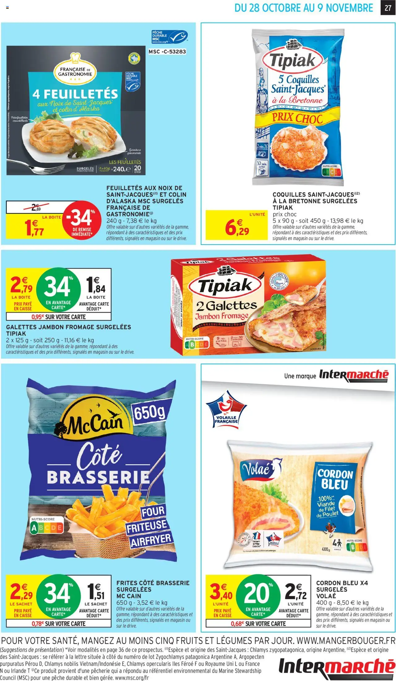 {H1} | Page: 15 | Produits: Pêche, Volaille, Pâte feuilletée, Viande