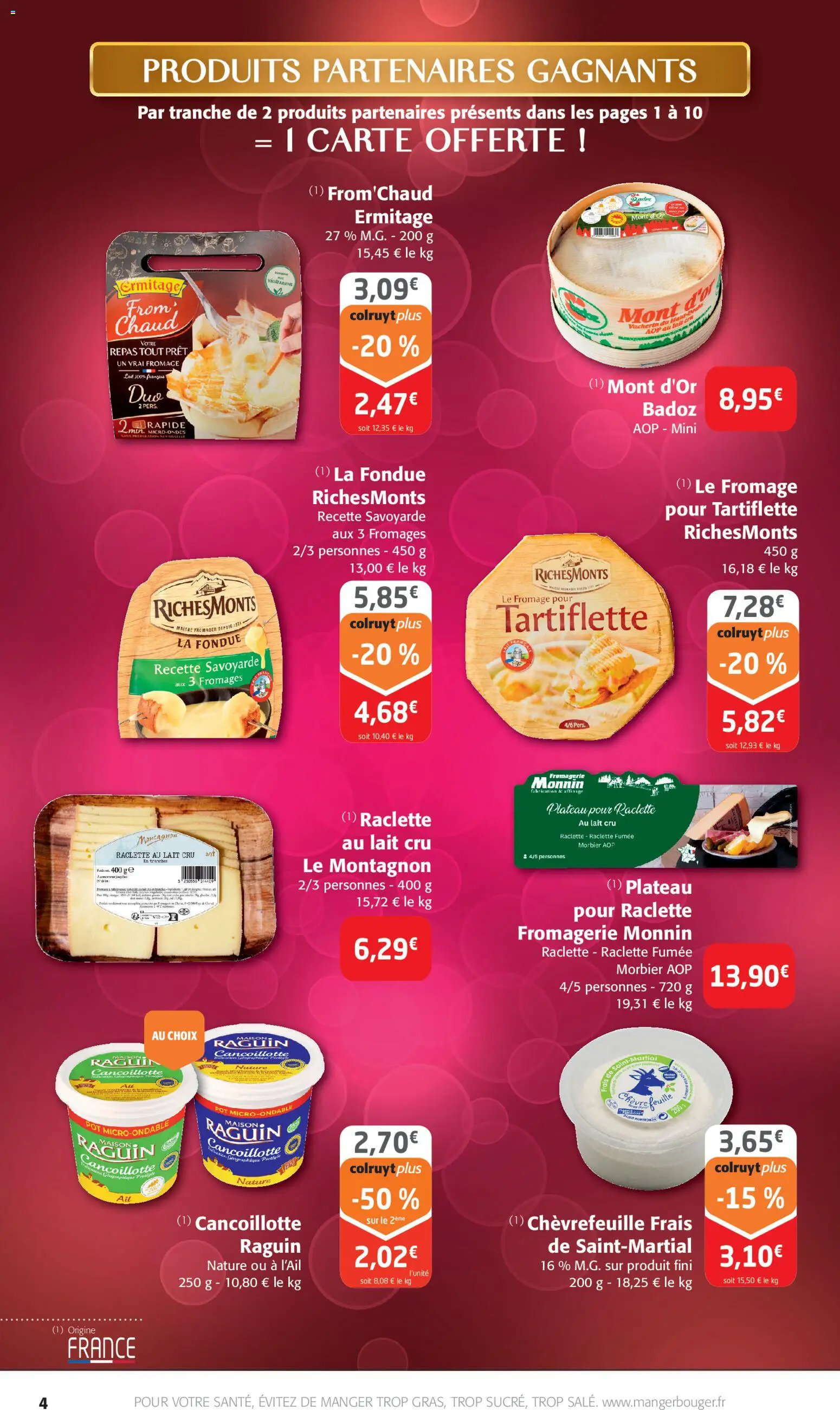 {H1} | Page: 4 | Produits: Morbier aop, Tartiflette, Mont d'or, Fromage pour tartiflette