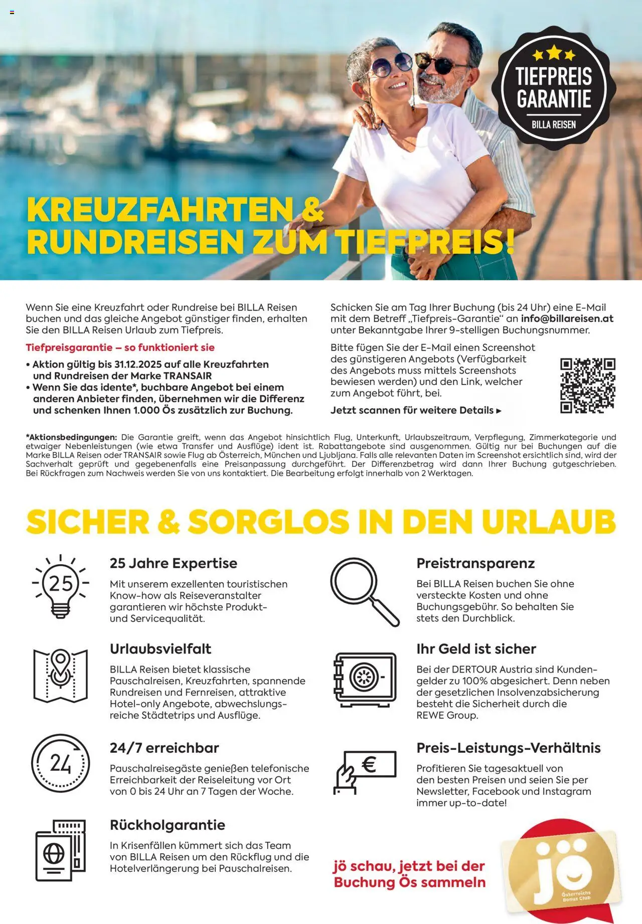 Billa Kreuzfahrten Rundreisen Erlebnisreisenb3/4 2025 gültig ab 03.06.2025 | Seite: 2 | Produkte: Uhr