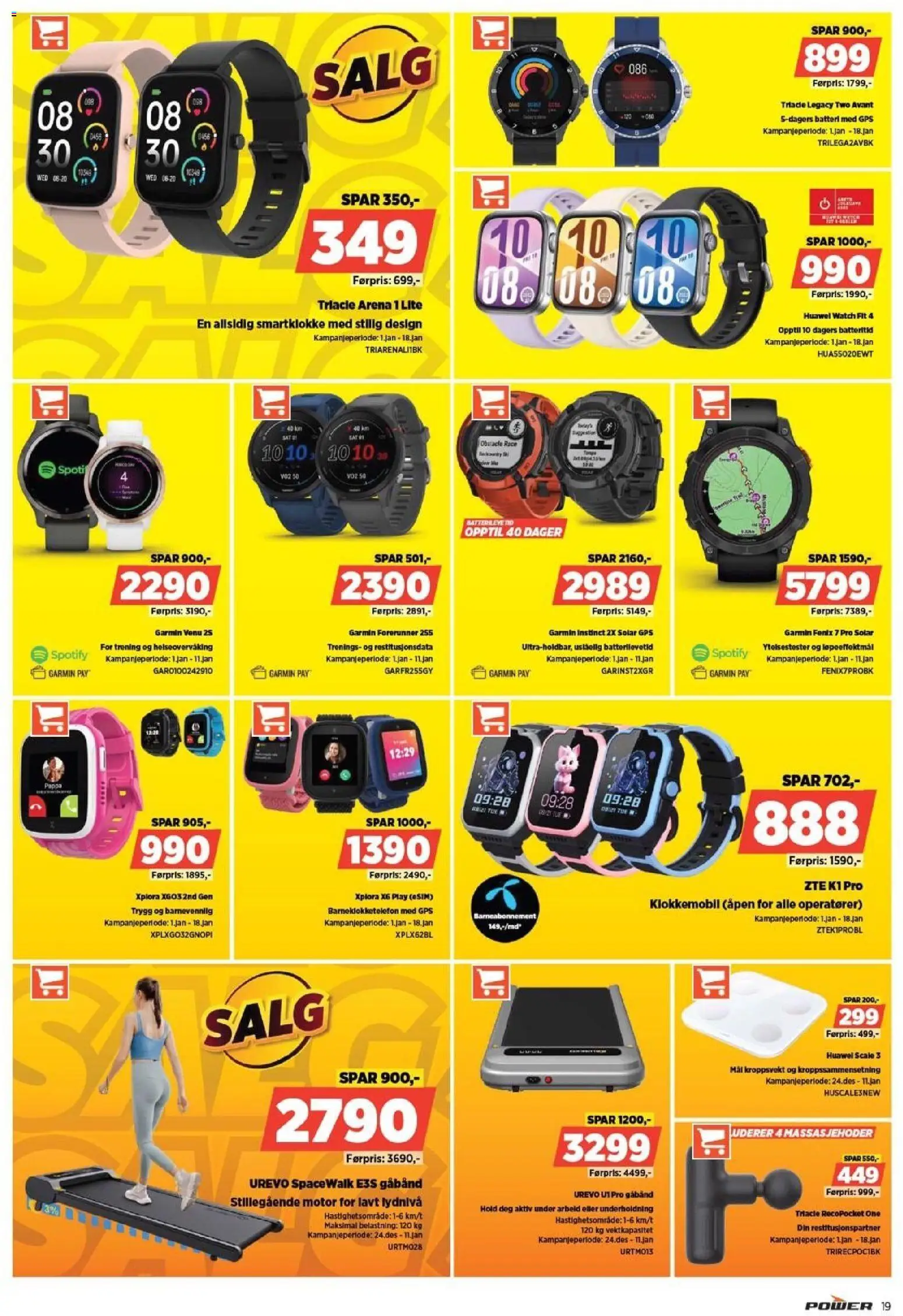 {H1} | Side: 19 | Produkter: GPS, Суміш дитяча, Smartklokke, Batteri