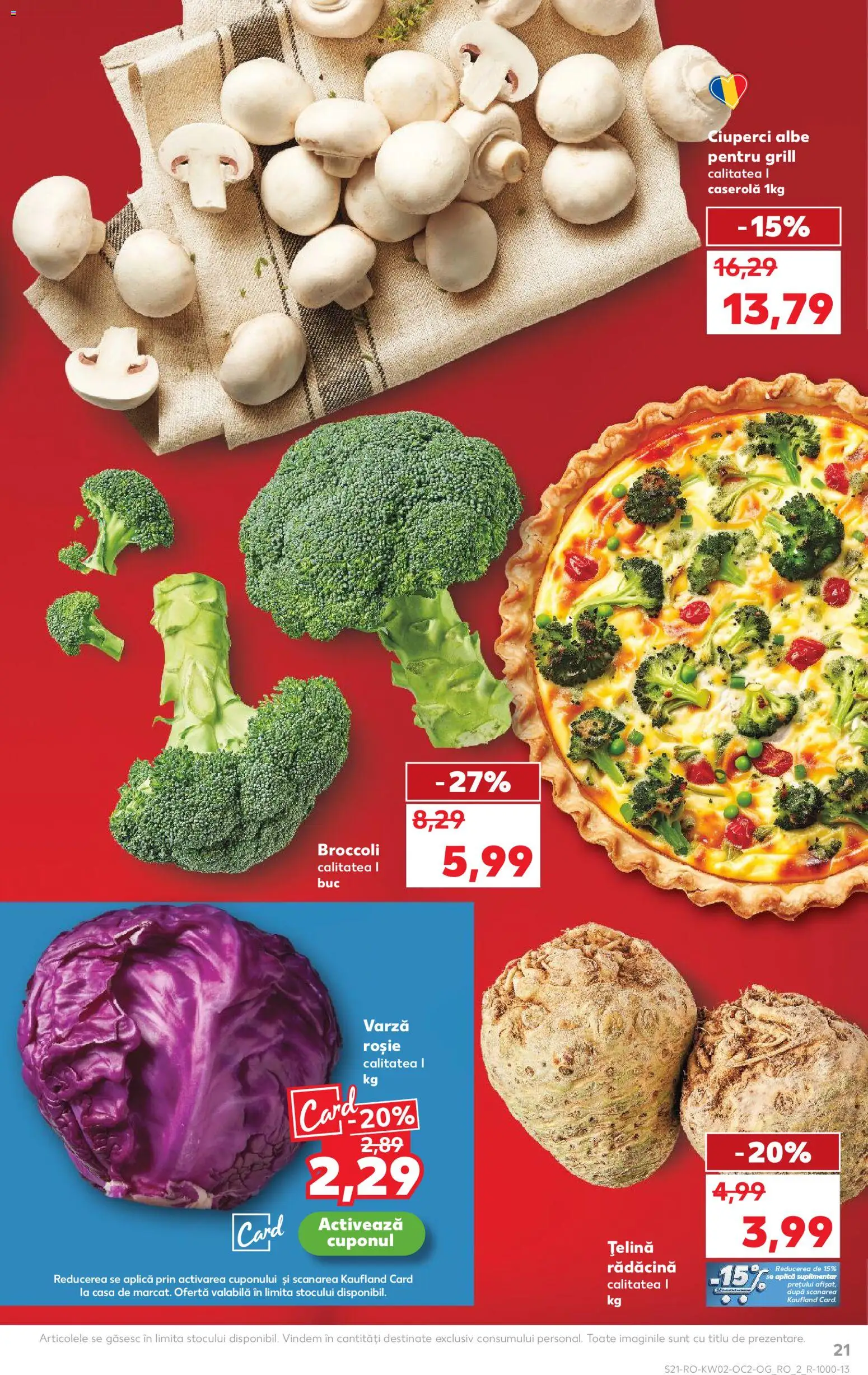 Noul catalog Kaufland – valabil de la 07.01.2026 | Pagină: 21 | Produse: Varză, Grill, Țelină, Ciuperci