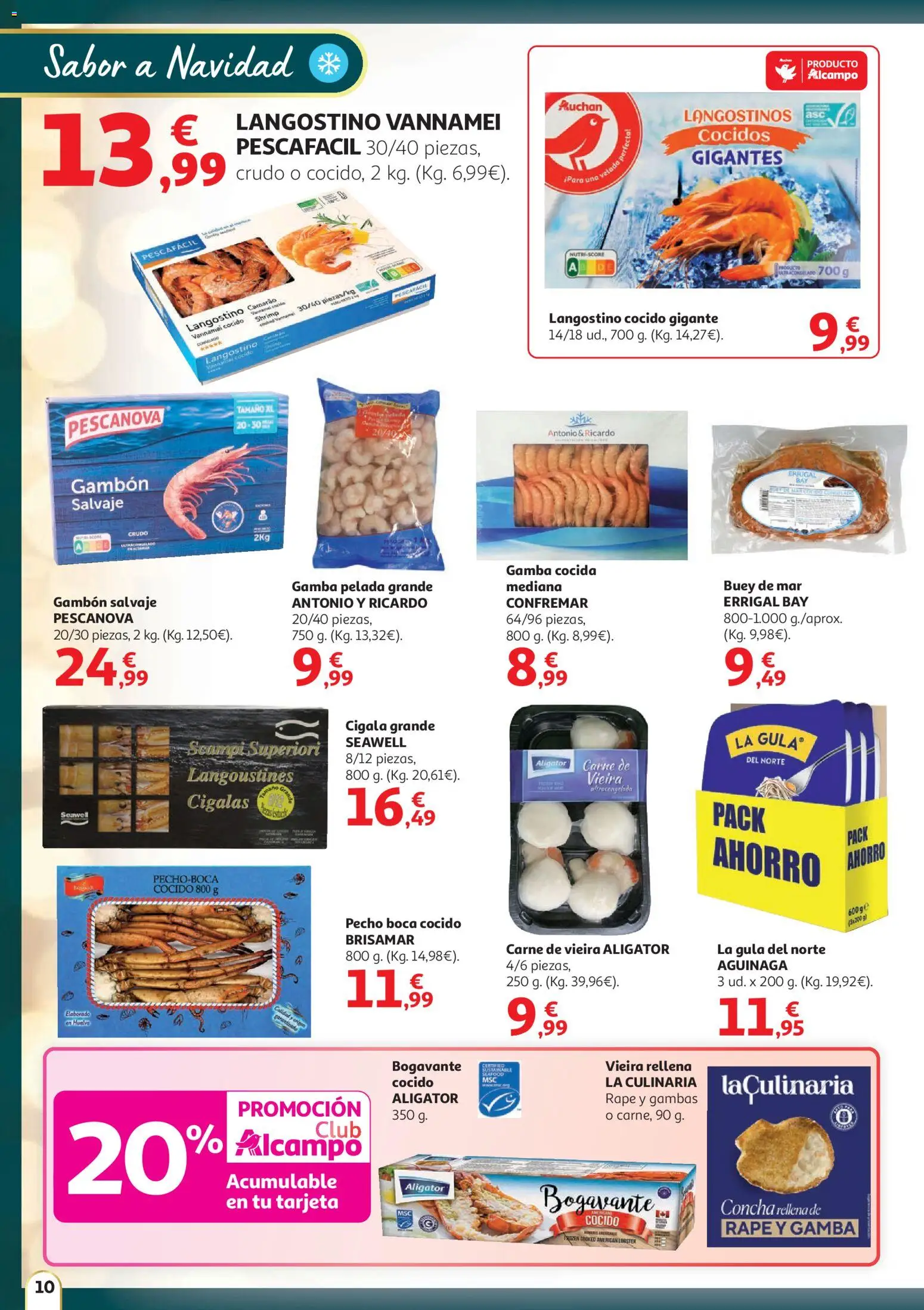Alcampo - HG catalan │ válido desde el 11.12.2025 | Página: 10 | Productos: Langostino, Gamba