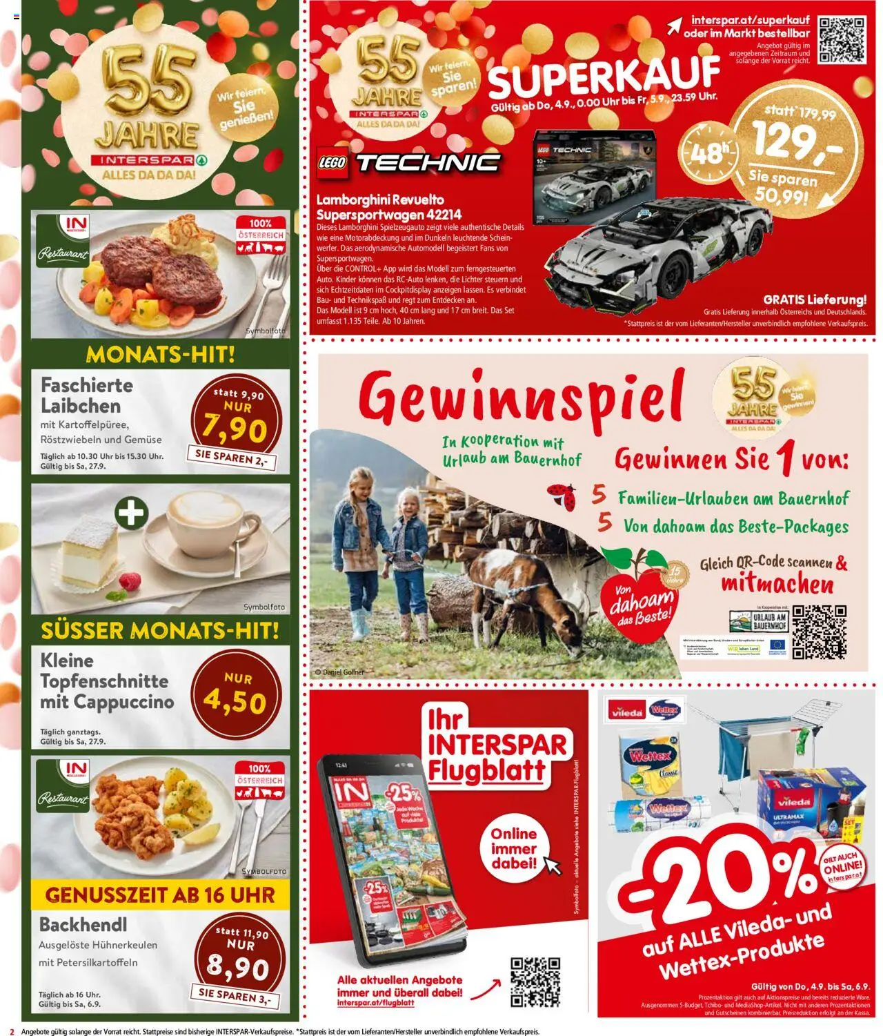 Interspar Flugblatt - Wien gültig ab 04.09.2025 | Seite: 2 | Produkte: Gemüse, Uhr