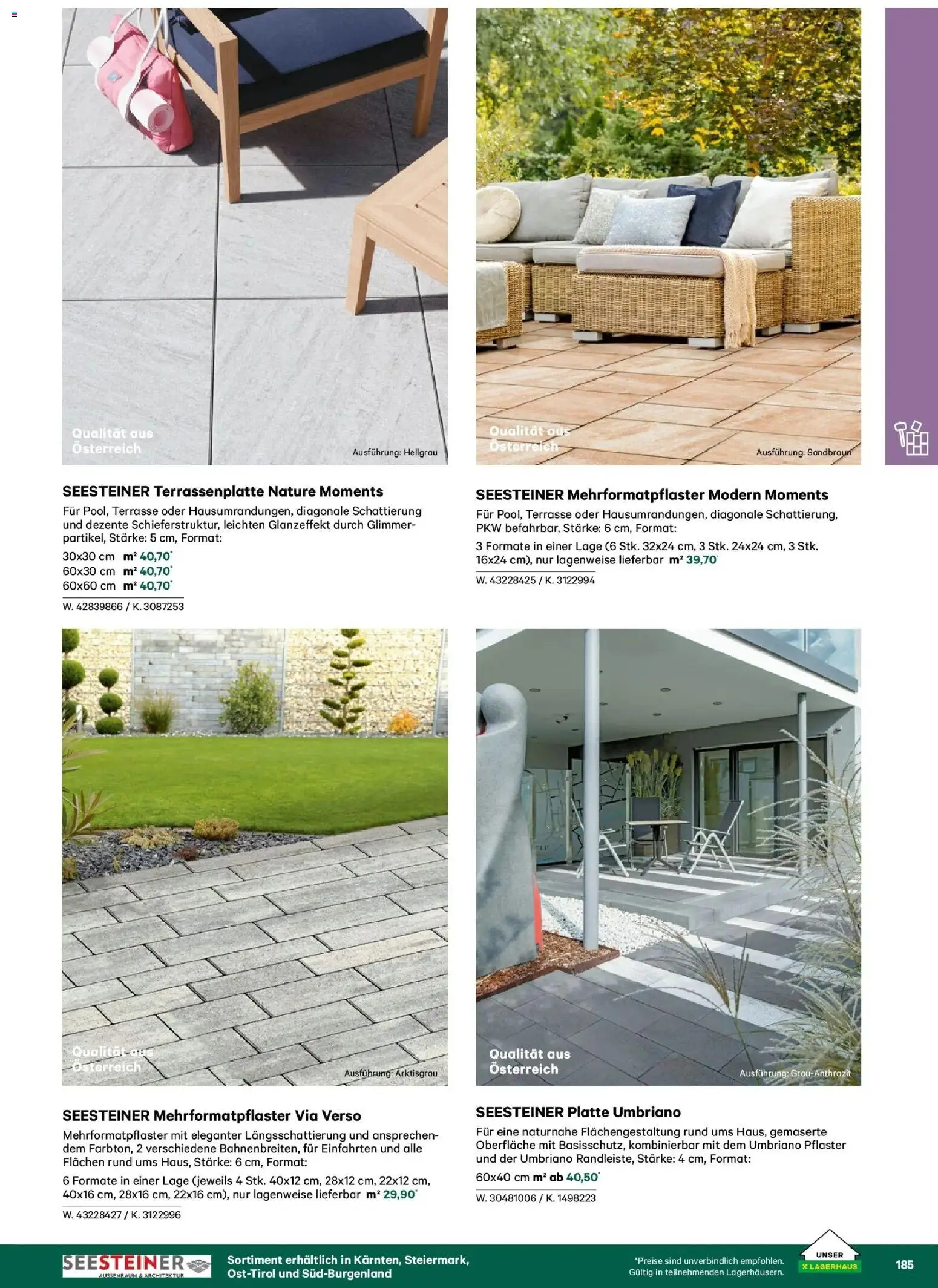 Lagerhaus Garten & Freizeit Katalog 2026 - Innsbruck, Böheimkirchen gültig ab 01.03.2026 | Seite: 185